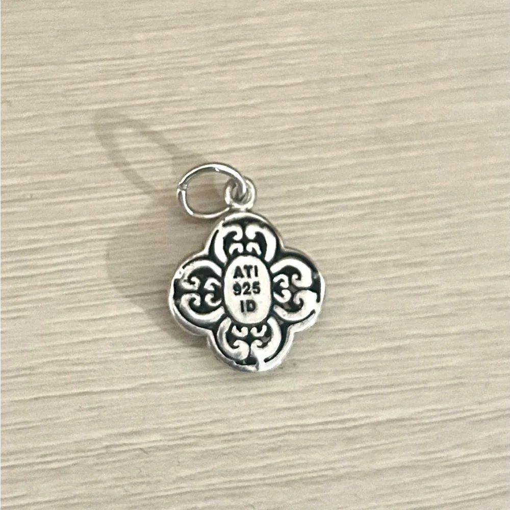 925 Sterling Silver Filigree Motif Pendant by Annika Witt | Designer Artisan - Picture 2 of 3